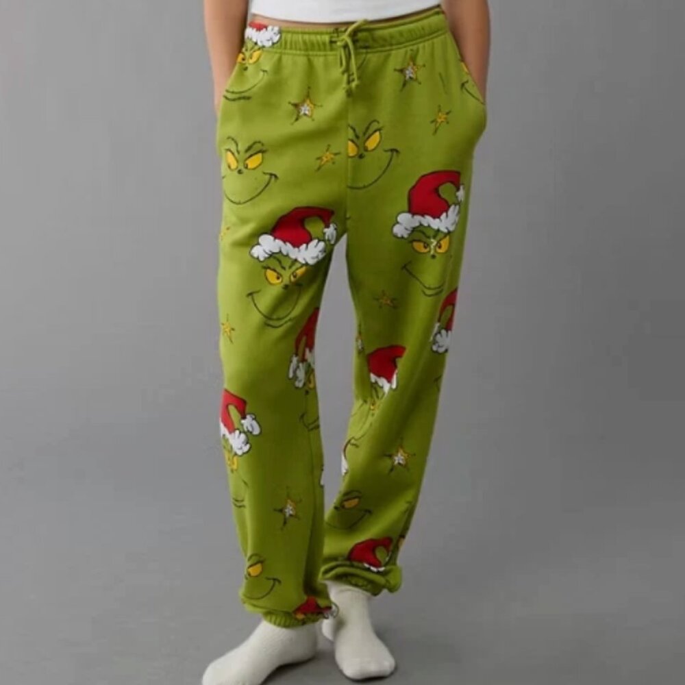 American Eagle Grinch Jogger Sweatpants - NWT